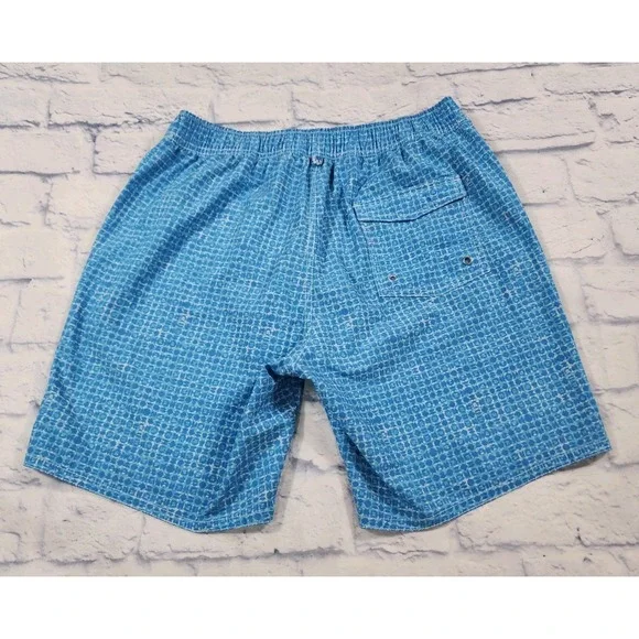 Johnnie O MENS SIZE S Mallon Swim Surf Shorts Fully Lined Laguna Blue - Picture 7 of 13